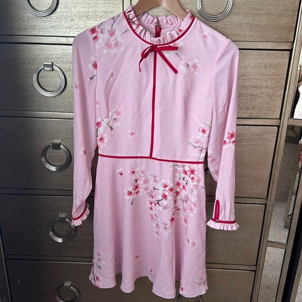 🛍️SALE🛍️ Ted Baker London Heydii Cherry Blossom Mini Dress (NWOT) - Picture 3 of 8